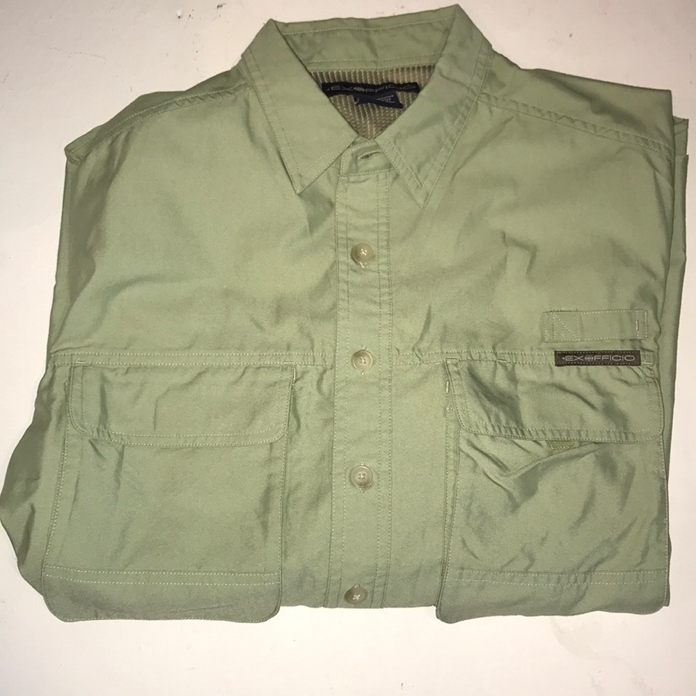 Exofficio Green Collared Shirt